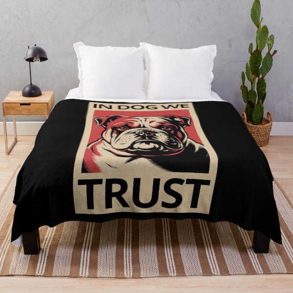 Item preview, In Bulldog We Trust: Funny Dog Lovers Pun designed and sold by ProjectNoah.