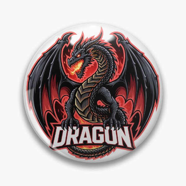 Item preview, Infernal Fire Dragon Emblem – Esports Mascot Fantasy Logo designed and sold by RobiCom.