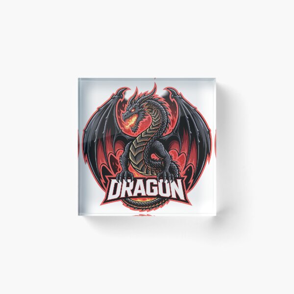 Item preview, Infernal Fire Dragon Emblem – Esports Mascot Fantasy Logo designed and sold by RobiCom.