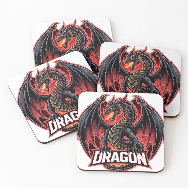 Item preview, Infernal Fire Dragon Emblem – Esports Mascot Fantasy Logo designed and sold by RobiCom.