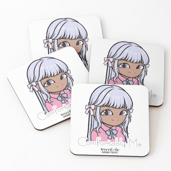 Item preview, Pastel Power Crew Comfortably Me – Pastel Kawaii Soft Girl Self Care Quote Design designed and sold by P-L-Sardines.