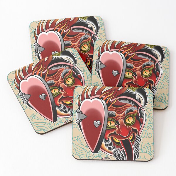 Item preview, Love demon tattoo design designed and sold by ETHOSTATTOO&DESIGN.