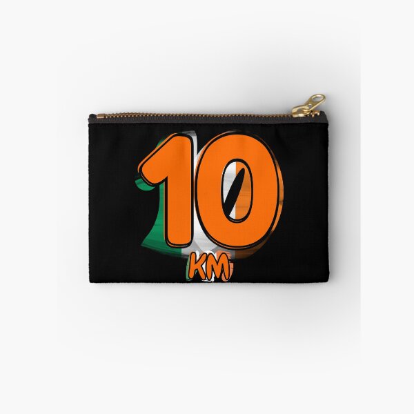 Item preview, 10KM Running Achievement - Irish - Electric Orange designed and sold by NineSevenFour.