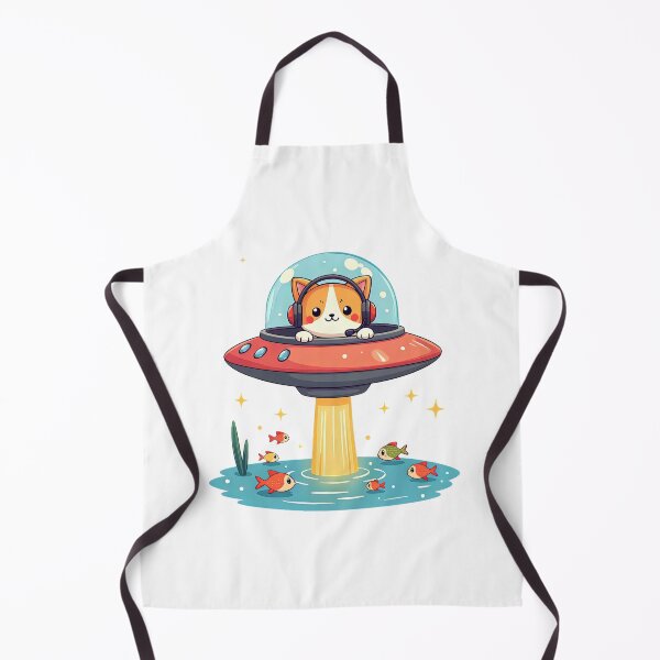 Artikelvorschau, Kawaii-Angelkatze, Alien-UFO-Entführung entworfen und verkauft von EmiBarDesign.