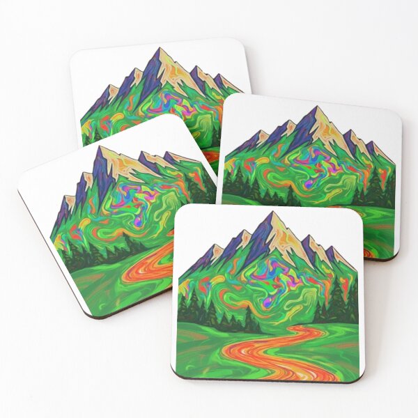 Item preview, Liquid Neon Landscape designed and sold by Stefanrajzer.