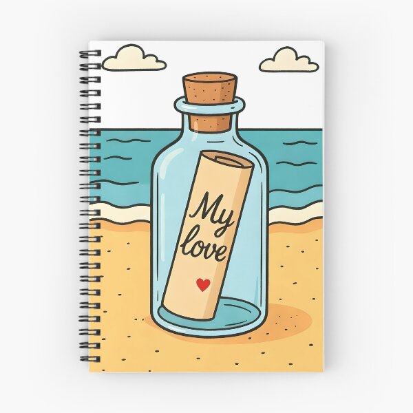 Item preview, Message in a bottle designed and sold by ThreeFrenchies.