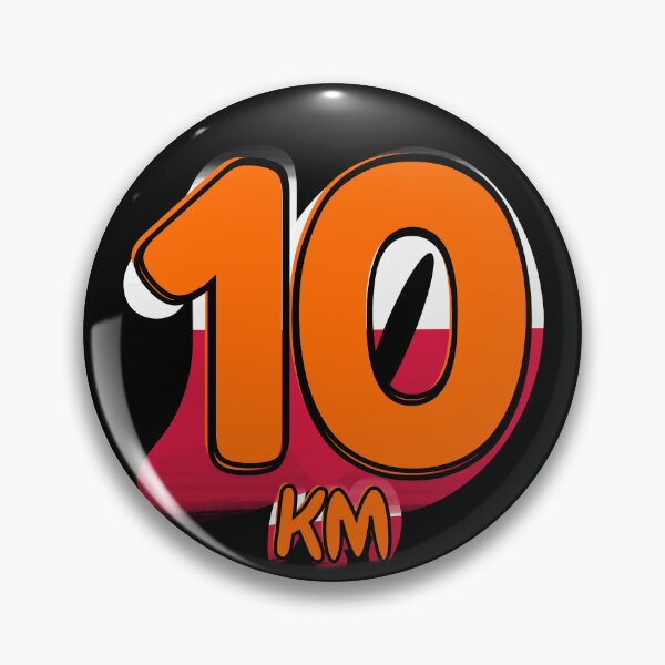 Item preview, 10KM Running Achievement - Poland - Electric Orange designed and sold by NineSevenFour.