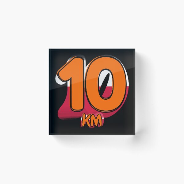 Item preview, 10KM Running Achievement - Poland - Electric Orange designed and sold by NineSevenFour.