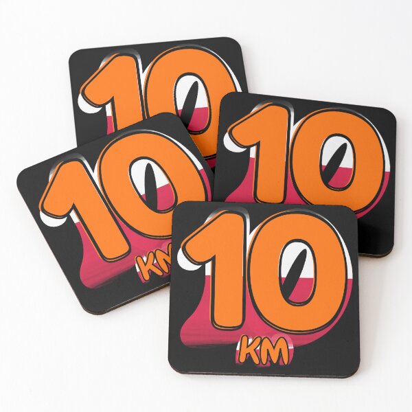 Item preview, 10KM Running Achievement - Poland - Electric Orange designed and sold by NineSevenFour.