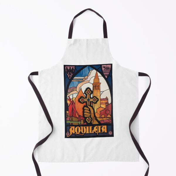 Item preview, Aquileia: Vintage Italian Tourism Stained Glass Poster designed and sold by CharlieDesings.