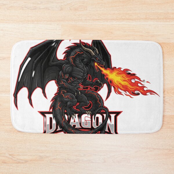Item preview, Raging Fire Dragon Mascot – Dark Fantasy Gaming Emblem designed and sold by RobiCom.