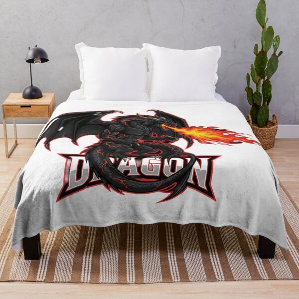 Item preview, Raging Fire Dragon Mascot – Dark Fantasy Gaming Emblem designed and sold by RobiCom.