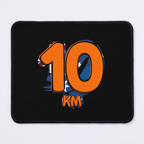 Item preview, 10KM Running Achievement - Australian - Electric Orange designed and sold by NineSevenFour.