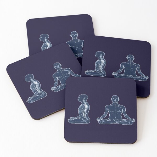 Item preview, Meditation Anatomy Blueprint - Yoga Lotus Pose Schematic designed and sold by Dakson Design - Fantasy Art.