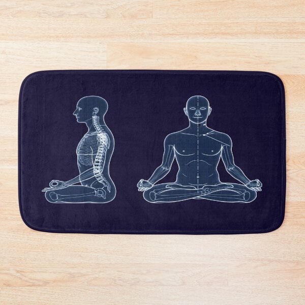 Item preview, Meditation Anatomy Blueprint - Yoga Lotus Pose Schematic designed and sold by Dakson Design - Fantasy Art.