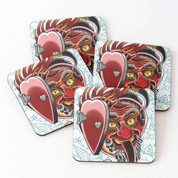 Item preview, Love demon tattoo design designed and sold by ETHOSTATTOO&DESIGN.