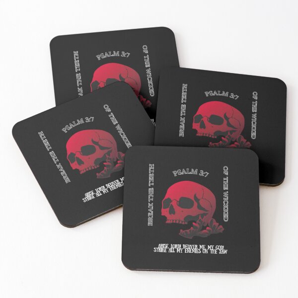 Item preview, Psalm 3:7 Vintage Skull Christian Bible Verse Funny designed and sold by w66aboo.