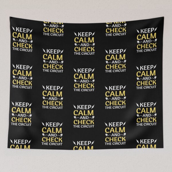 Item preview,   Keep Calm and Check the Circuit – Funny Electrician Quote  designed and sold by chetan786.