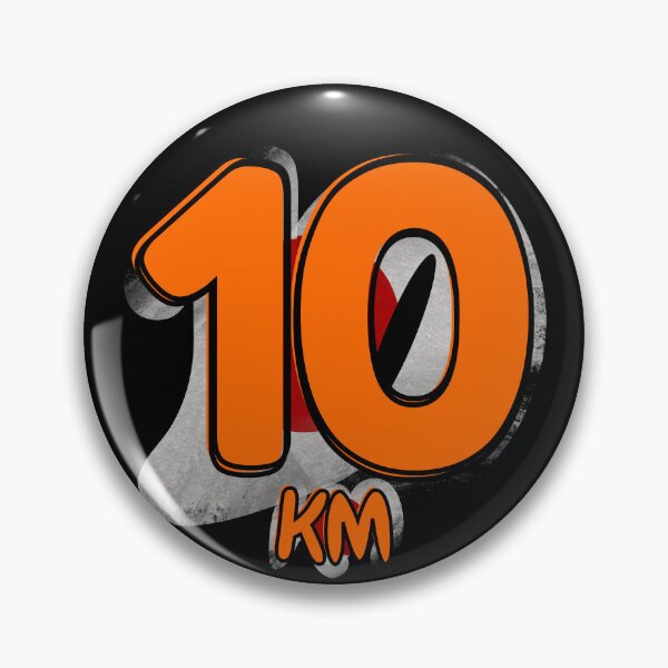 Item preview, 10KM Running Achievement - Japan - Electric Orange designed and sold by NineSevenFour.