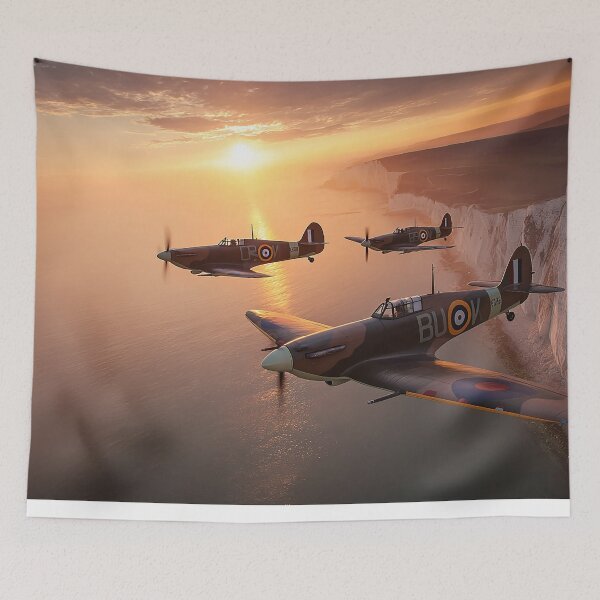 Item preview, Dawn Flight Above the Cliffs designed and sold by Skyframe Aviation.