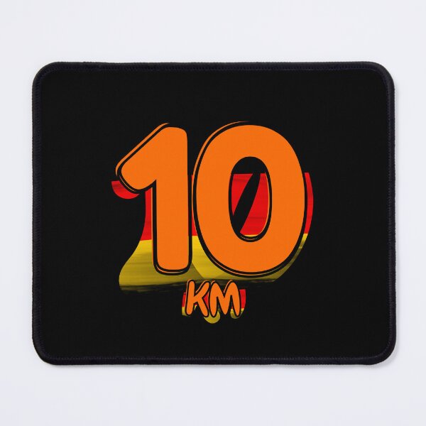 Item preview, 10KM Running Achievement - German - Electric Orange designed and sold by NineSevenFour.