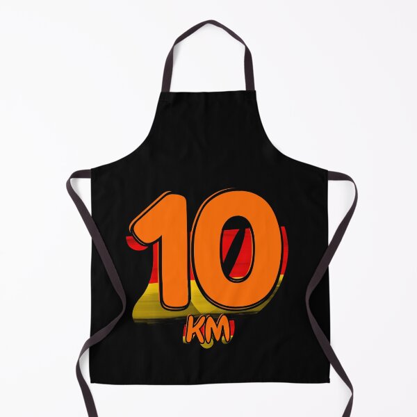 Item preview, 10KM Running Achievement - German - Electric Orange designed and sold by NineSevenFour.