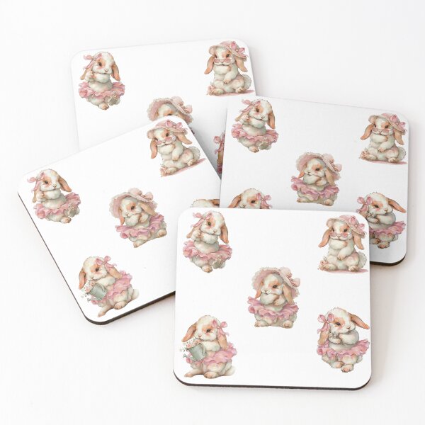 Item preview, sticker set bunnies designed and sold by ArtInPi.