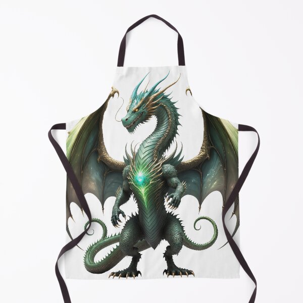 Item preview, Emerald Arcane Dragon Guardian – Mystic Fantasy Creature Art designed and sold by RobiCom.