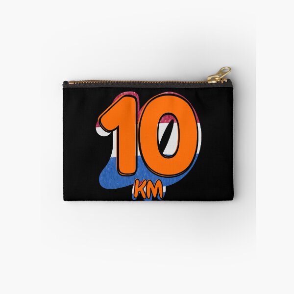 Item preview, 10KM Running Achievement - Dutch - Electric Orange designed and sold by NineSevenFour.