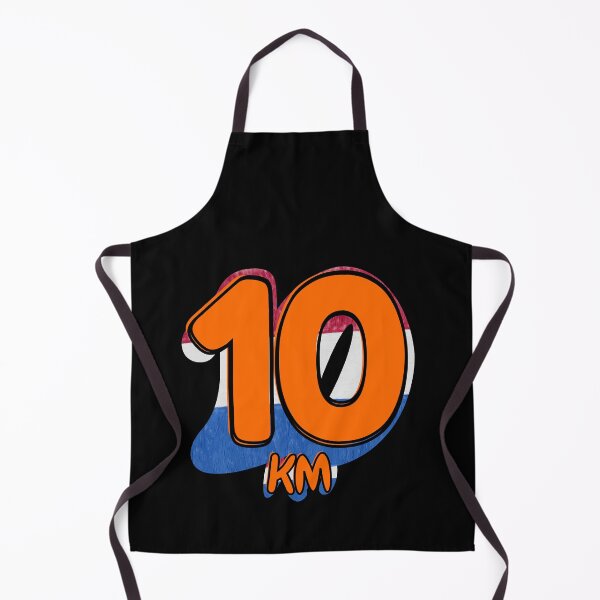 Item preview, 10KM Running Achievement - Dutch - Electric Orange designed and sold by NineSevenFour.