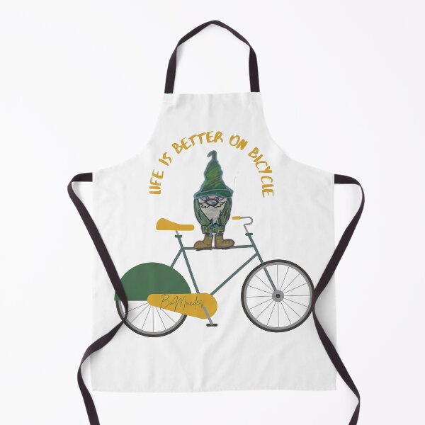 Item preview, Cute handdrawn gnome on bicycle- Cool illustration designed and sold by FilMate.