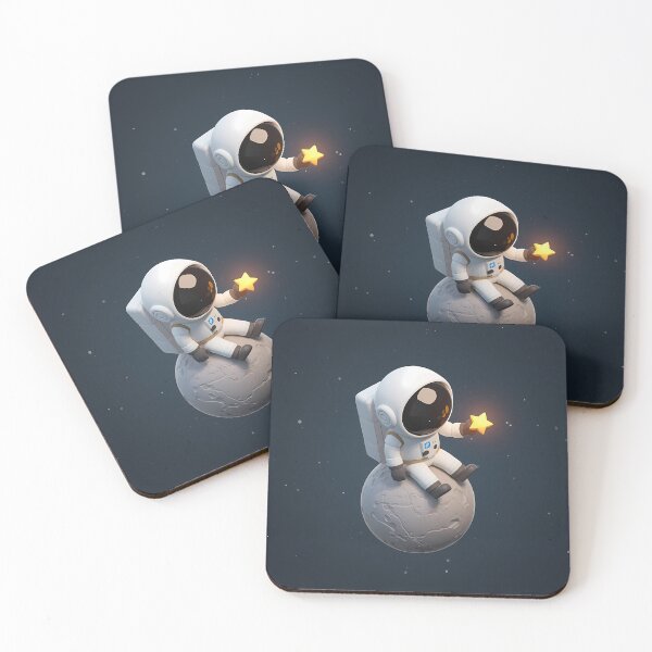 Item preview, Cute Isometric Astronaut Sitting on Moon designed and sold by Lukeeeses.