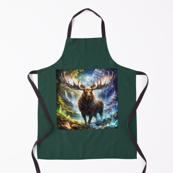Item preview, Stag of the Crystal Vale – Majestic Fantasy Wildlife Spirit Art designed and sold by GeoWild Designs.
