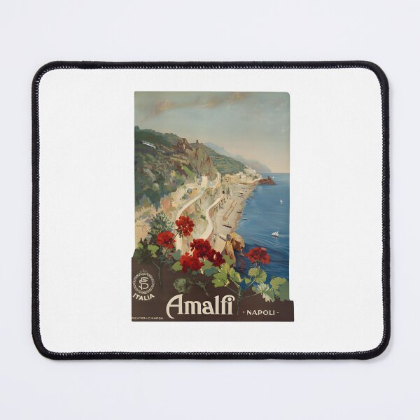 Item preview, Vintage Amalfi Coast Travel Poster: Napoli & Mediterranean Charm designed and sold by CharlieDesings.