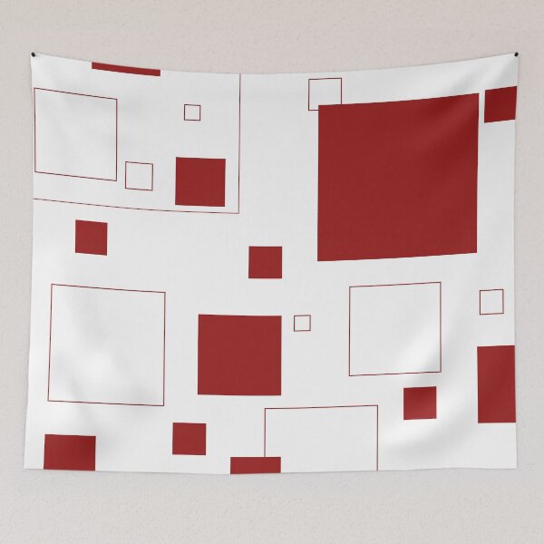 Item preview, Square pattern | Red squares | Red stripes | Dynamic background designed and sold by dfly-creations.