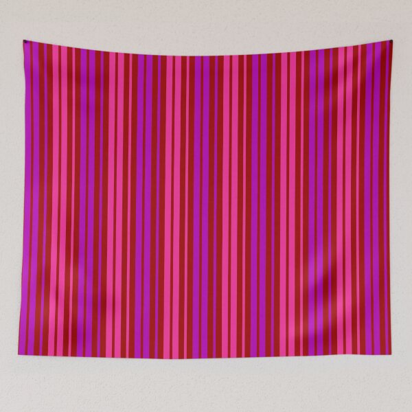 Item preview, Purple Pink Stripes On Red Pattern Design  designed and sold by PatternTitan.