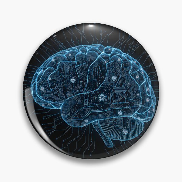 Item preview, AI Brain Circuit - Artificial Intelligence Concept designed and sold by Lukeeeses.