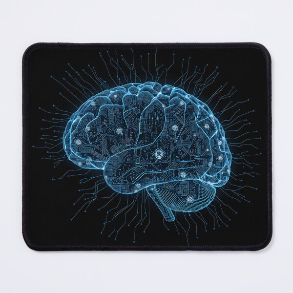 Item preview, AI Brain Circuit - Artificial Intelligence Concept designed and sold by Lukeeeses.