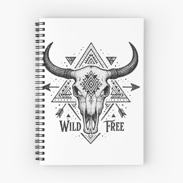 Item preview, Wild Boho Buffalo Skull – Western Tribal Vintage Design designed and sold by truongloc246.