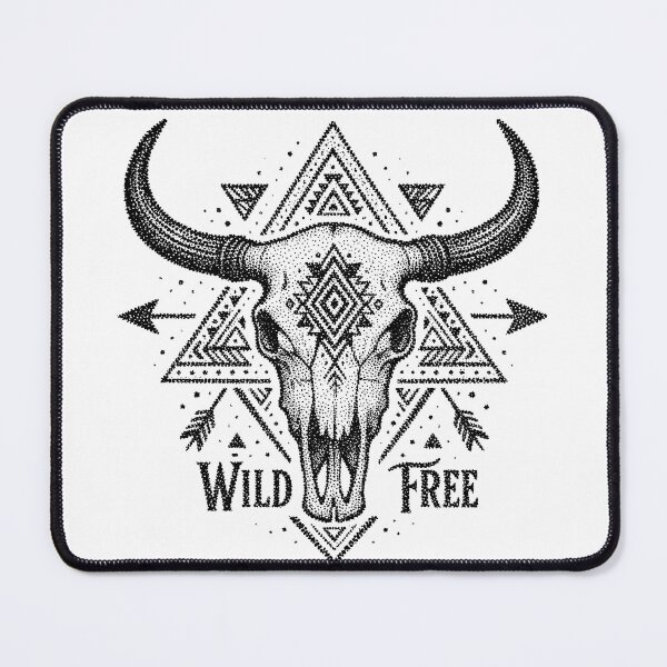 Item preview, Wild Boho Buffalo Skull – Western Tribal Vintage Design designed and sold by truongloc246.