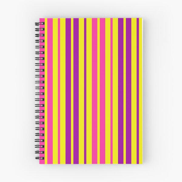 Item preview, Purple Pink Stripes On Yellow Pattern Design  designed and sold by PatternTitan.