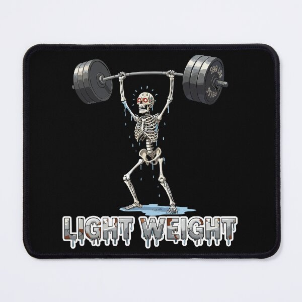 Item preview, Light Weight Skeleton – Hardcore Gym Meme Design designed and sold by SplashPixel.