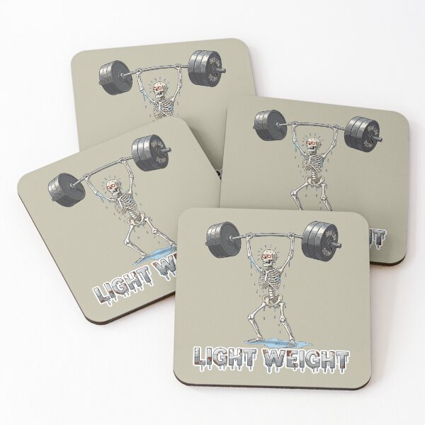 Item preview, Light Weight Skeleton – Hardcore Gym Meme Design designed and sold by SplashPixel.