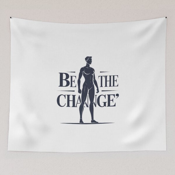 Item preview, Be The Change inspirational graphic designed and sold by SloganSauce.