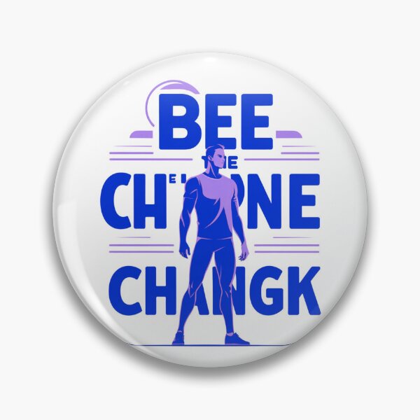 Item preview, Be The Change mindset art designed and sold by SloganSauce.