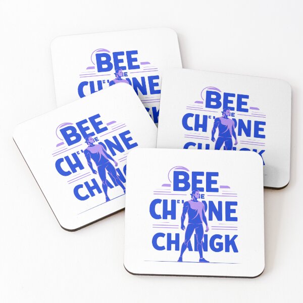 Item preview, Be The Change mindset art designed and sold by SloganSauce.
