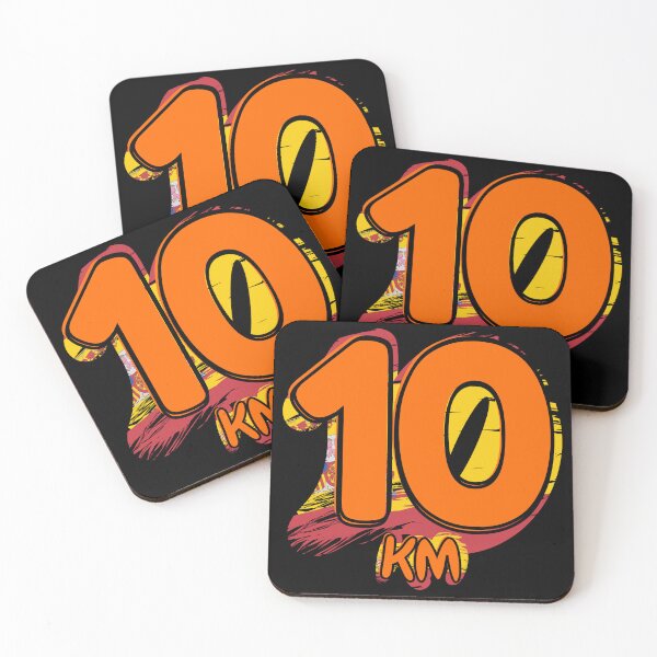 Item preview, 10KM Running Achievement - Spain - Electric Orange designed and sold by NineSevenFour.