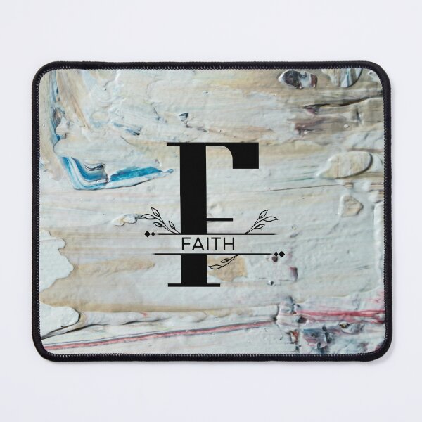 Item preview, Monogram...F (Faith)...on colourful textured cement/concrete wall background designed and sold by CHASAcreative.