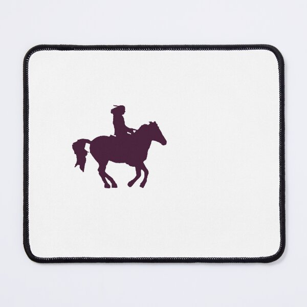 Item preview, Burgundy Rider on Horse – Minimal Logo designed and sold by Dotadoari.