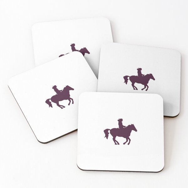 Item preview, Burgundy Rider on Horse – Minimal Logo designed and sold by Dotadoari.